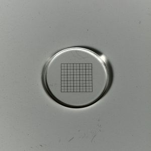 Micrómetro con retícula 10x10/5:10 D=21 mm